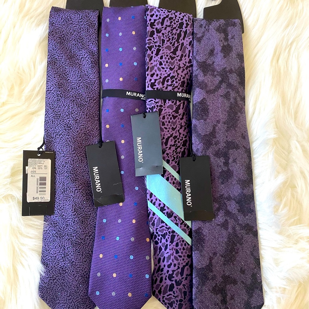 Muranos men’s ties NWT